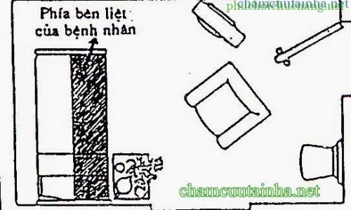 Tập nằm đúng tư thế cho bệnh nhân liệt nửa người